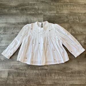 Zara Sequin Puff Sleeve Top